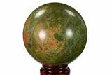 Polished Unakite Sphere - South Africa #151918-1